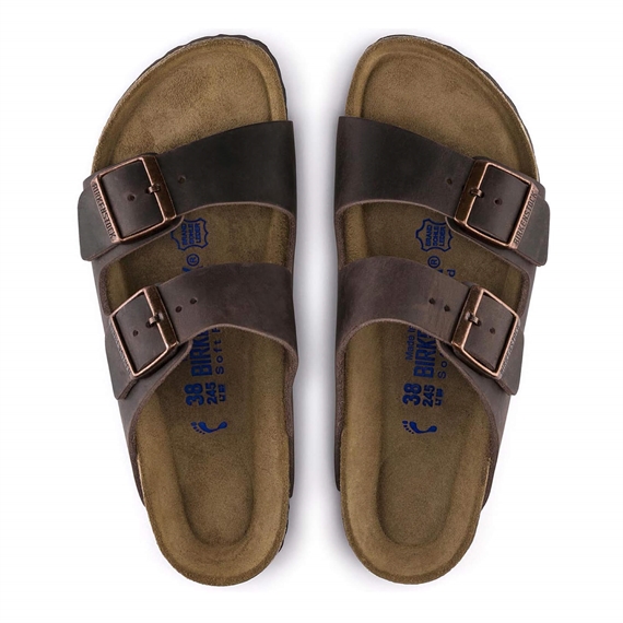 Birkenstock Arizona Oiled Leather Sandaler, Habana